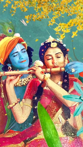 Radha Krishna Serial , Beautiful Background HD phone wallpaper
