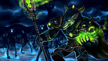 Art, Wolf, Warrior, Luminous, Armor, Armour HD wallpaper