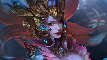 Nami, League of Legends, Art , Ultra HD wallpaper