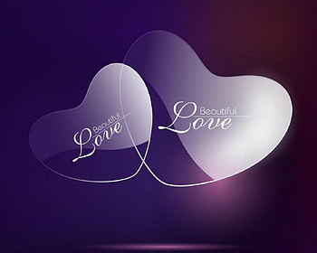 Beautiful Love, hearts, words, abstract, love HD wallpaper