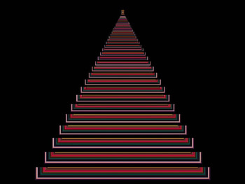 Stairway, colorful, abstract HD wallpaper