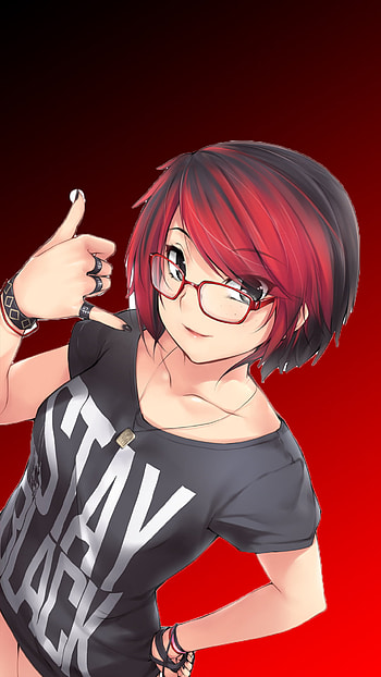 Anime Short Hair Girl, anime girl, hair girl, anime short girl, anime short, short hair HD phone wallpaper