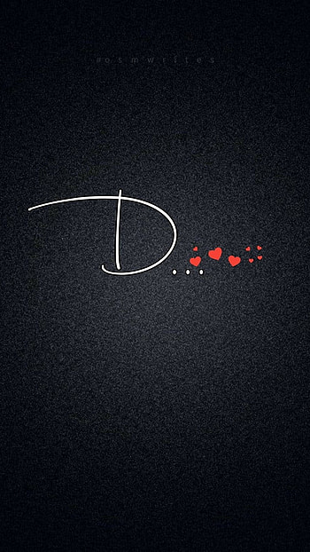 D Name, Red Hearts, background HD phone wallpaper