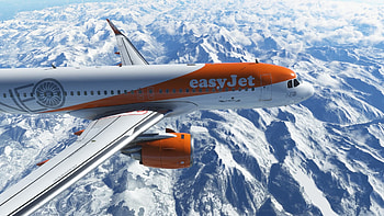 Ezy6425 Gatwick to Corisca, Realistic flight simulation, Virtual aviation experience, Stunning visuals HD wallpaper