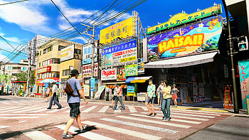 Yakuza Kiwami 3: Dark Ties — Neon Crosswalk, Video Game, Yakuza Kiwami 3 & Dark Ties HD wallpaper