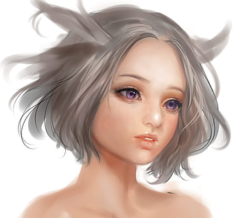 Anime, Art, Girl, Face HD wallpaper