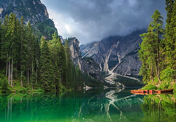 Peaceful morning on the lake, nature, morning, lake, boats HD wallpaper