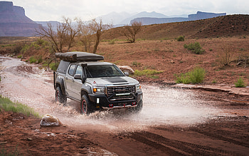 2021, GMC Canyon AT4 OVRLANDX Off-Road Concept, , front view, exterior, Canyon AT4 tuning, GMC tuning, American cars, GMC HD wallpaper