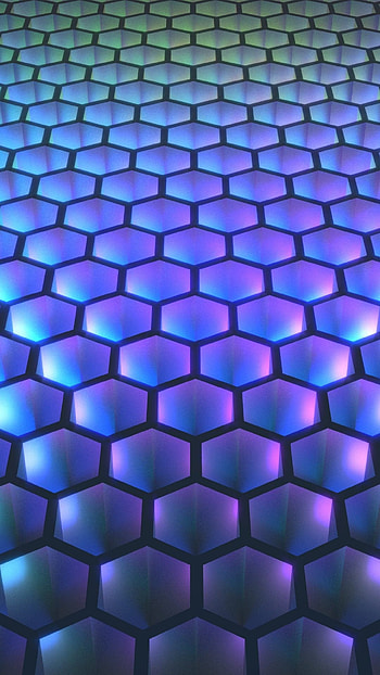 Hexagon background, U, Geometric design, Striking visuals HD phone wallpaper