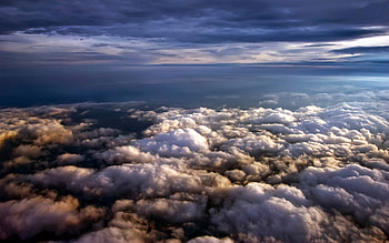 Nature, Sky, Clouds, Height HD wallpaper