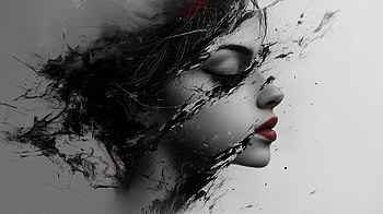 Artistic Woman in : A Captivating Fusion, artistic, woman, portrait, Abstract, digital illustration HD wallpaper