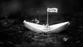 Paperboat, sail, life, Origami HD wallpaper