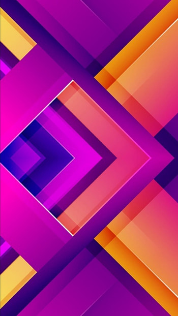material design neon, orange, magenta, pink, shapes, geometric, pattern, purple, abstract, colorful HD phone wallpaper