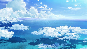 Anime clouds , Dreamy atmosphere, Whimsical beauty, Artistic ry HD wallpaper
