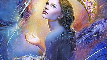 Light of a Angel, blue, fantasy, pretty, cool, angel, beauty HD wallpaper