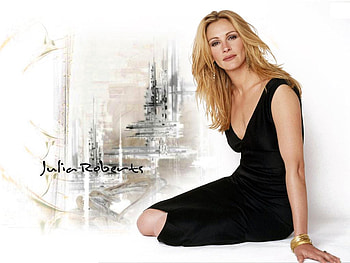 Julia Roberts, black dress, autograf, actress HD wallpaper