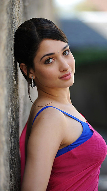 Tamanna Bhatia, telugu actress, saree beauty HD phone wallpaper