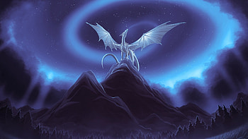 Blue-Dragon Art HD wallpaper