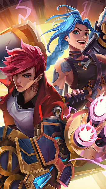 Arcane Duo: Jinx & Vi — (TV Series), Jinx (League Of Legends), VI (League Of Legends), TV Show, Arcane HD phone wallpaper