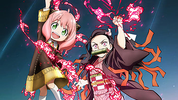 Anya Forger Nezuko Kamado Crossover HD wallpaper