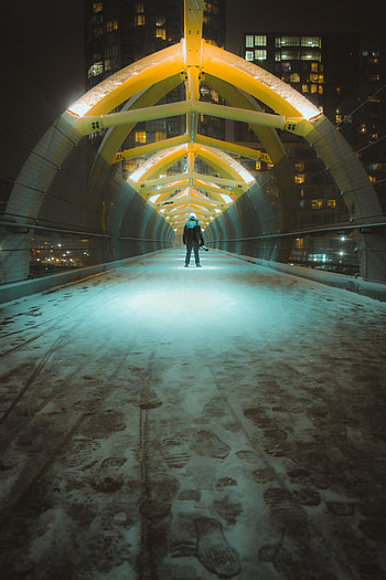 Alone, Miscellanea, Miscellaneous, Loneliness, Lonely, grapher, Tunnel HD phone wallpaper