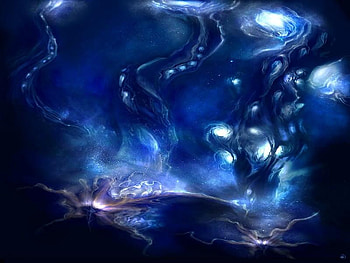 INDIGO STARS, night, lights, sky, stars, indigo HD wallpaper