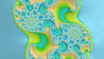 Trippy Psychedelic Fractal, colorful, colors, blue, green, Abstract, fractal, abstract blue, abstract green HD wallpaper