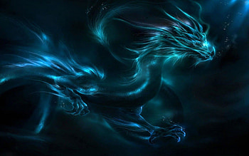 Blue Dragon HD wallpaper