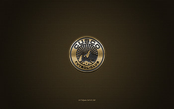 Cusco FC, Peruvian football club, gold logo, gold carbon fiber background, Liga 1, football, Peruvian Primera Division, Cusco, Peru, Cusco FC logo HD wallpaper