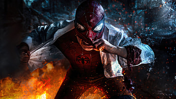 Spiderman Mask Off Fight, spiderman, superheroes, artwork, art, digital-art, movies HD wallpaper
