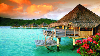 Tahiti, St. Regis Bora Bora, Luxury bungalows, Exquisite retreat HD wallpaper