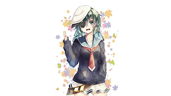 Minimal, kiso, anime girl, kancolle HD wallpaper
