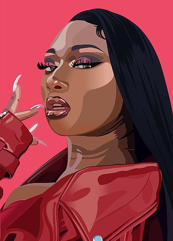 Megan Thee Stallion, Artistic visuals, Creative expression, Phenomenal talent HD phone wallpaper