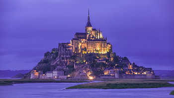 Mont Saint Michel, que monastery, Normandy charm, World heritage HD wallpaper