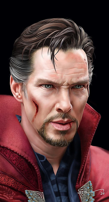 Dr.strange, nose, hair HD phone wallpaper