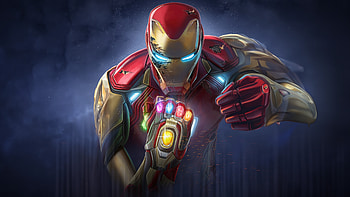 The Infinity Gauntlet Unleashed, iron-man, superheroes, artwork, digital-art, art, behance HD wallpaper