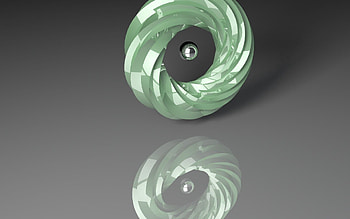Reflection, Structure, 3D, Glass, Metal, Wheel, Figure HD wallpaper