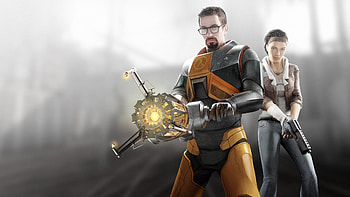 Half-Life 2 : Gordon man & Alyx Vance by Valve Corporation, Half-Life 2, Half-life, Gordon man, Alyx Vance, Valve Corporation HD wallpaper