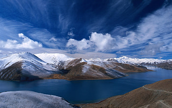 Winter mountain, nature, landscap HD wallpaper