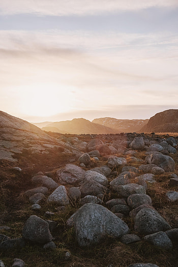 Landscape, Nature, Stones, Mountains, Rocks, Shine, Light HD phone wallpaper