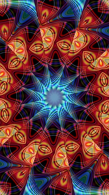 Kaleidoscope, kaleidoscope, fractal, 3D, artistic, CGI HD phone wallpaper