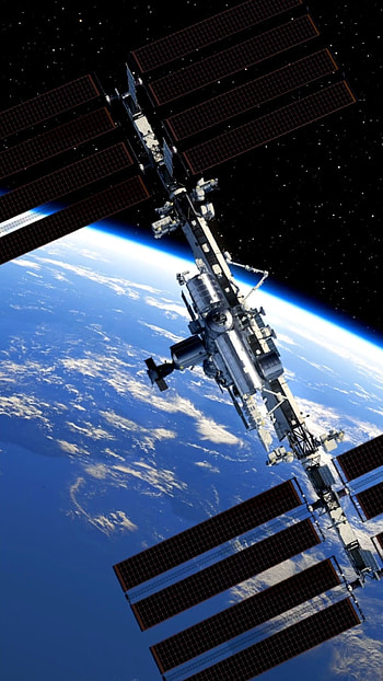 International Space Station, Graphene aerogel HD phone wallpaper