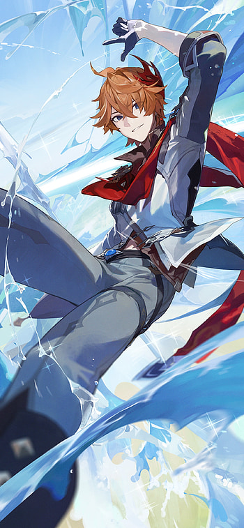 Childe riptiding, Tartaglia Childe (Genshin Impact), video game, Genshin Impact HD phone wallpaper