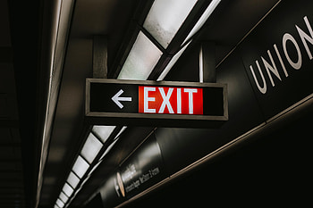 Arrow, Words, Nameplate, Plate, Pointer, Text, Output, Exit HD wallpaper
