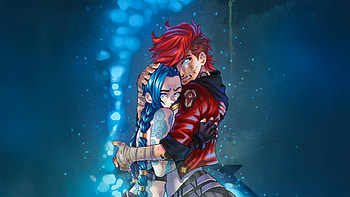 Arcane League Of Legends Jinx Vi And Caitlyn, caitlyn-league-of-legends, vi-league-of-legends, jinx-league-of-legends, league-of-legends, artwork, art, digital-art, artstation, tv-shows, deviantart HD wallpaper