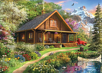 house in the mountains, natur, forest, mountains, house HD wallpaper