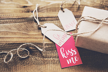 Words, Present, Gift, Lettering, Inscriptions, Packaging HD wallpaper