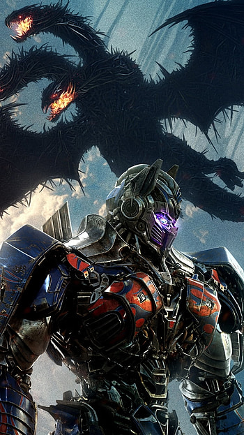 Optimus Prime, Optimus Prime, dragon, movie, Transformers: The Last Knight HD phone wallpaper
