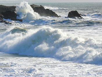 Wild sea, sea, waves HD wallpaper