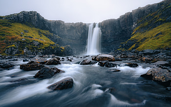 Seljalandsfoss Falls Iceland, iceland, waterfall, seljalandsfoss, water HD wallpaper